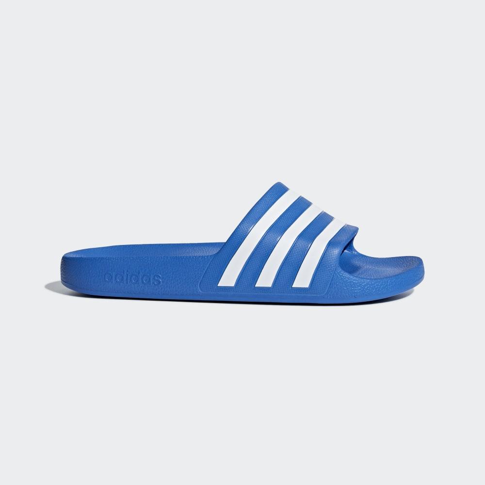 Papuci Adidas Adilette Aqua Barbati Romania - Albastri/Albi F35541